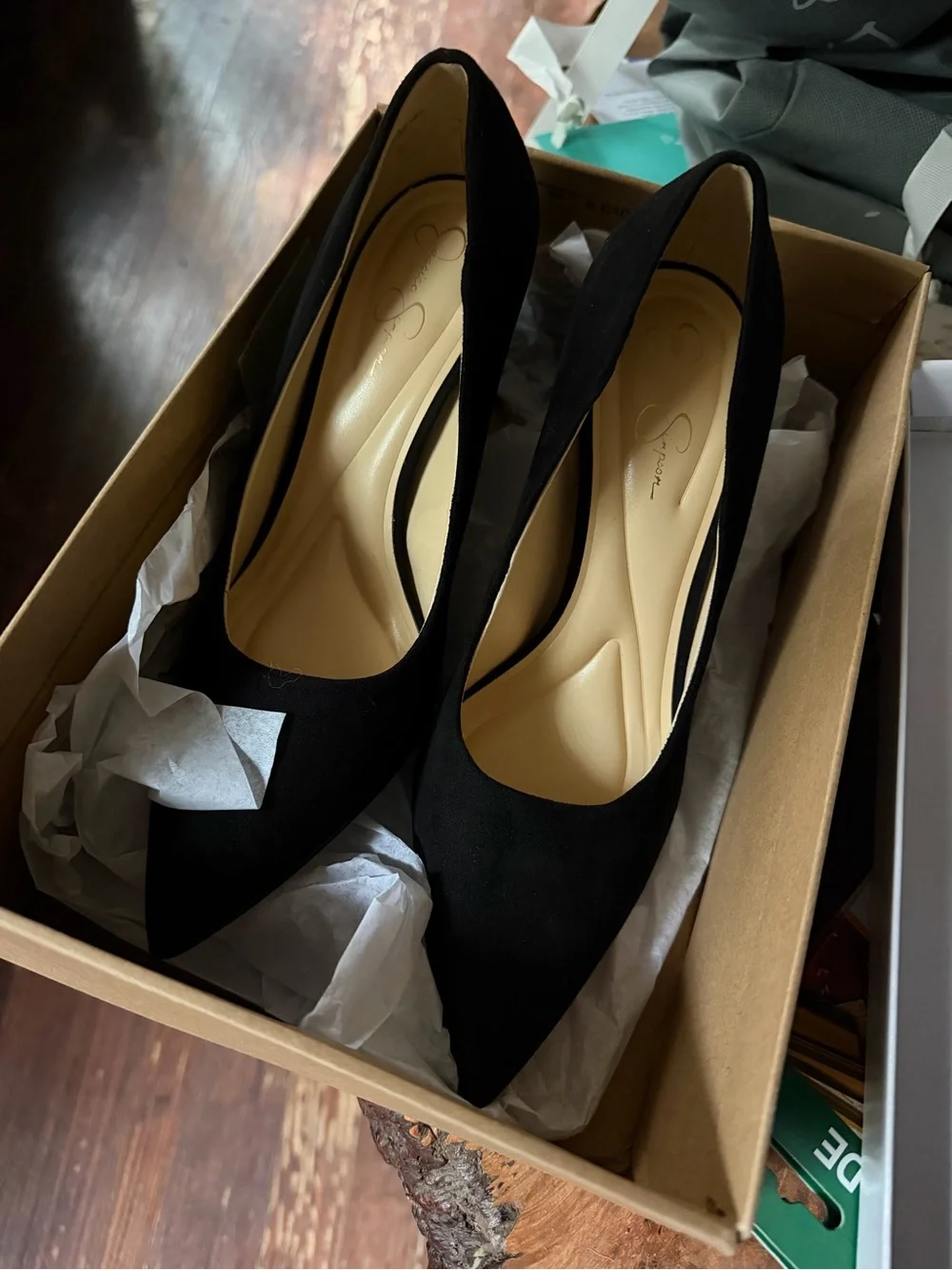 Jessica Simpson black high heels